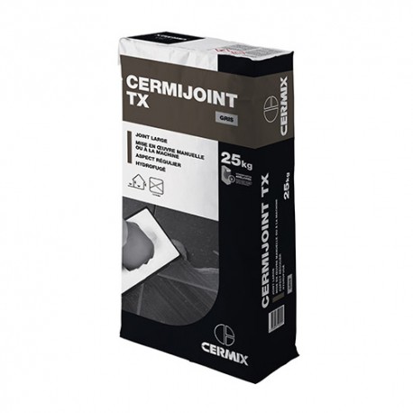 Joint carrelage CERMIJOINT TX 25kg Gris Foncé - ProgiBat